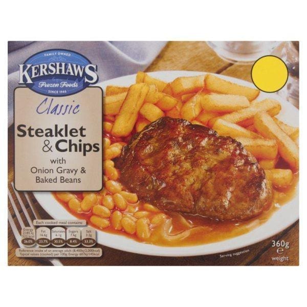 Kershaws Steaklet & Chip Price Marked £2.75