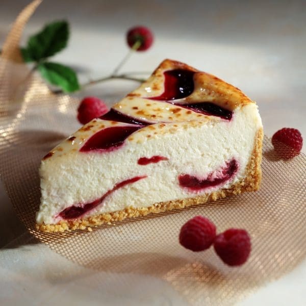 Sweet Street Raspberry White Chocolate Brulee Cheesecake