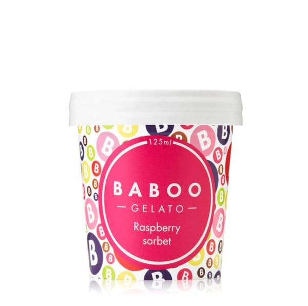 Baboo Raspberry Sorbet Mini Tub