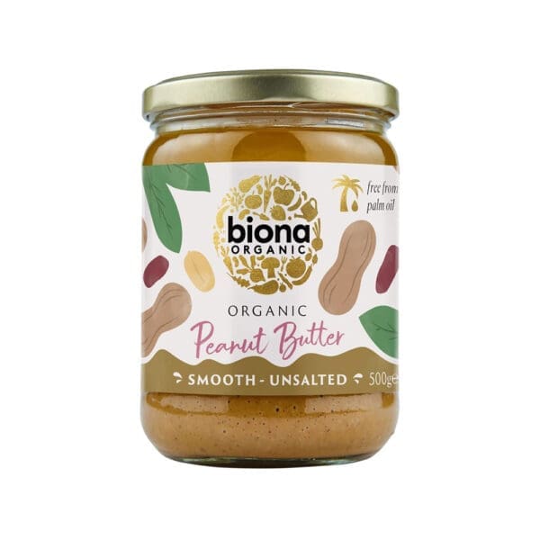 Biona Organic Peanut Butter Smooth No Salt
