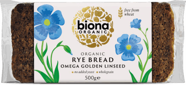 Biona Organic Rye Omega 3 Golden Linseed Bread