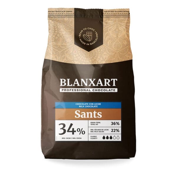 Blanxart Sants 34% Milk Chocolate Callets