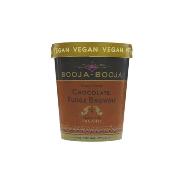 Booja Booja Organic Chocolate Fudge Brownie Ice Cream
