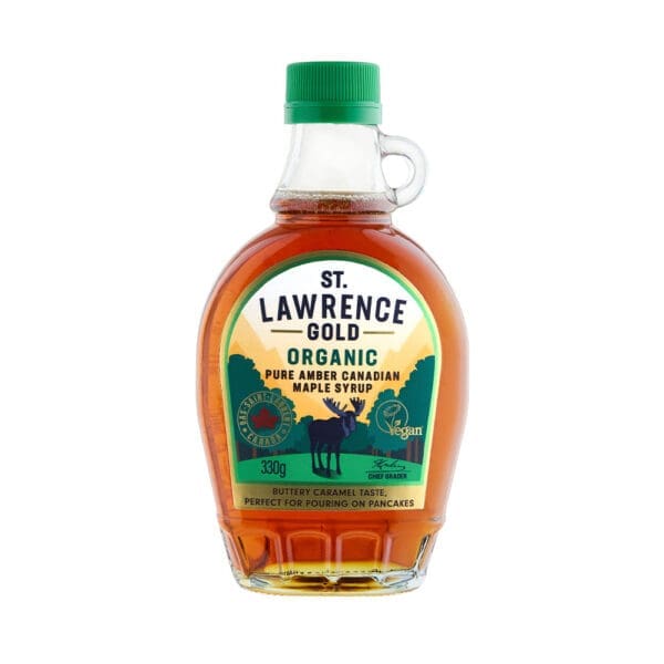 St Lawrence Gold Pure Organic Canadian Amber Maple Syrup