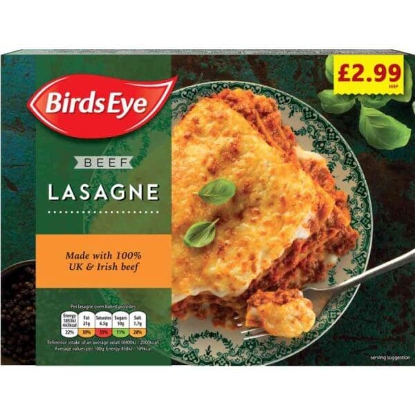 Birds Eye Beef Lasagne PM £2.99