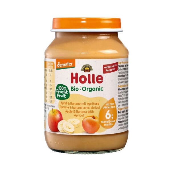 Holle Organic Jar Apple Banana Apricot