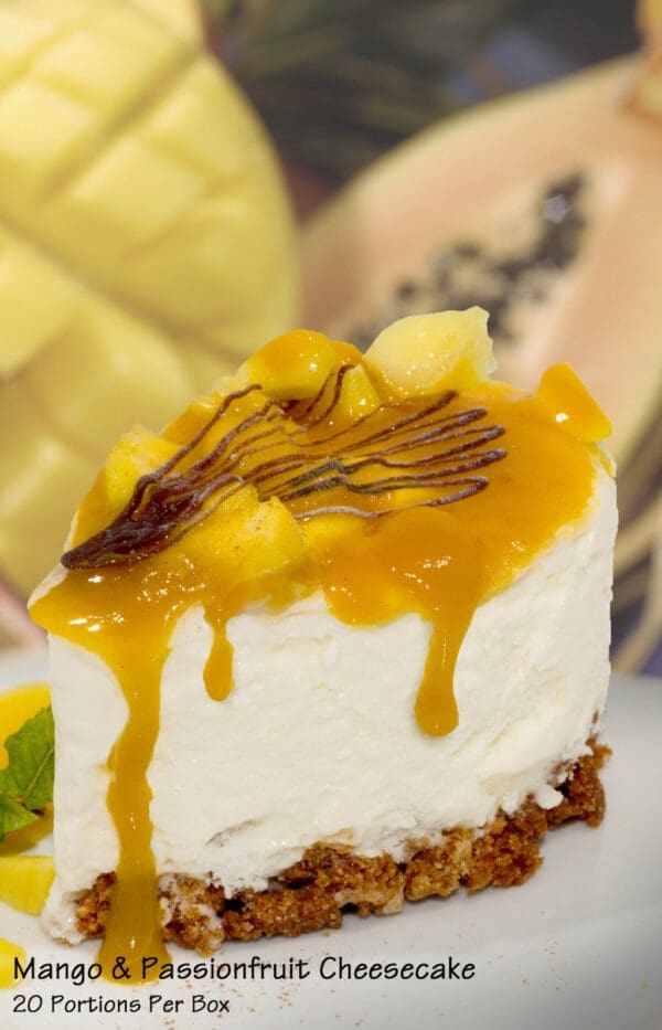 Vanier Mango and Passionfruit Cheesecake