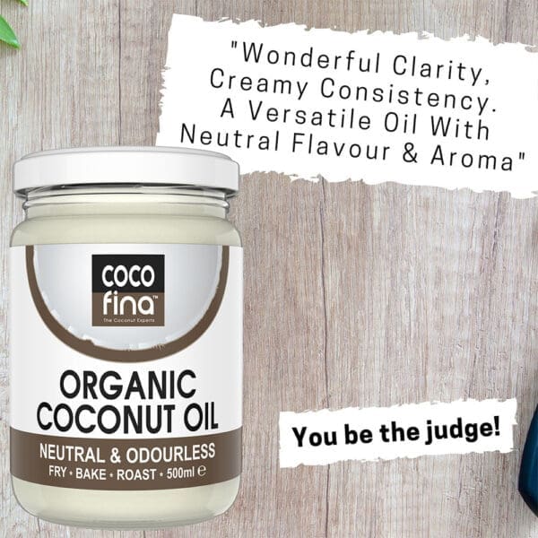 Cocofina Organic Coconut Oil Glass Jar