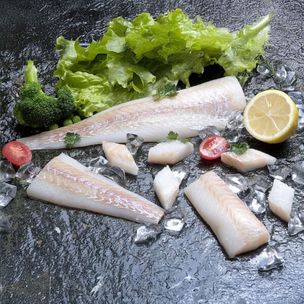 Cod Tail Cut Fillets Skinless & Boneless
