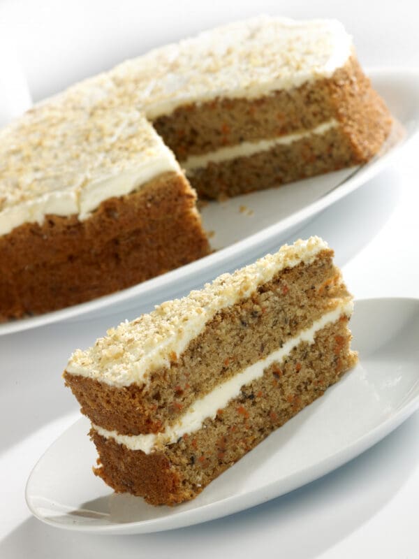 Handmade Cake Carrot Cake Portioned
