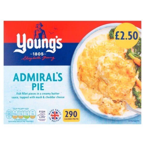 Youngs Admirals Pie PM £2.50