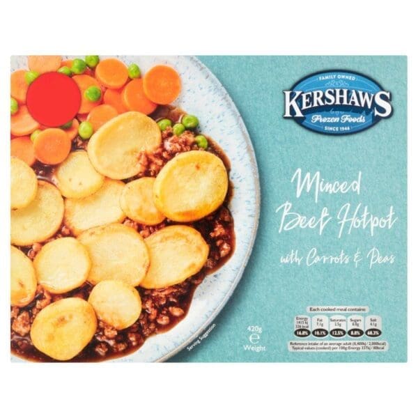*CLR*Kershaws Beef Hotpot Price Marked £2.35