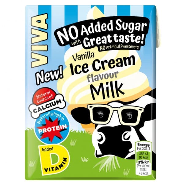 Viva Vanilla Ice Cream Milk Carton