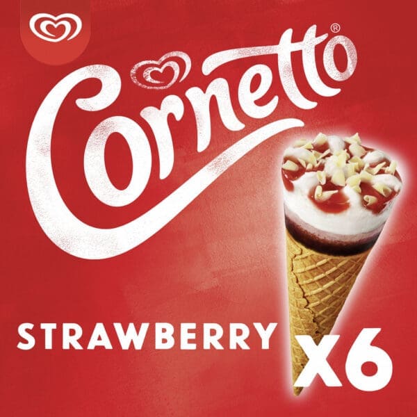 6 Cornetto Strawberry Multipack - Image 2
