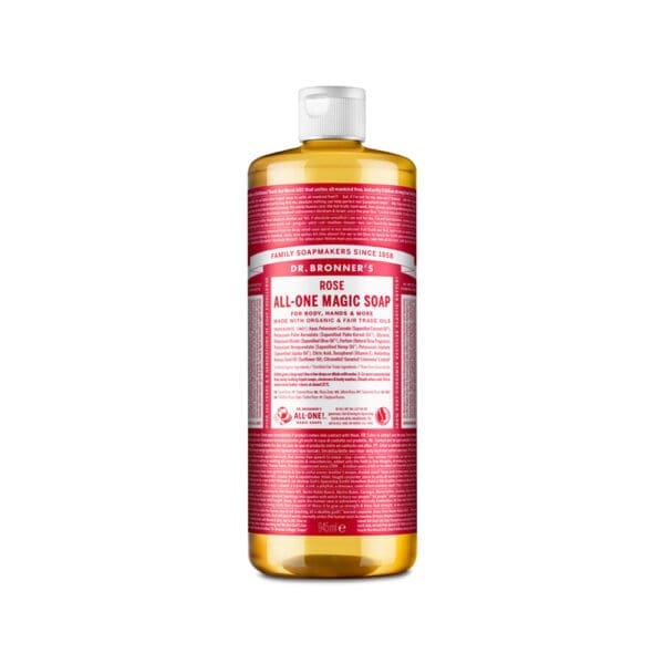 Dr Bronners Organic Rose Pure-Castile Liquid Soap