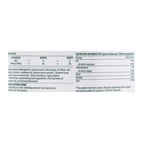 Knorr Poultry Gravy Granules