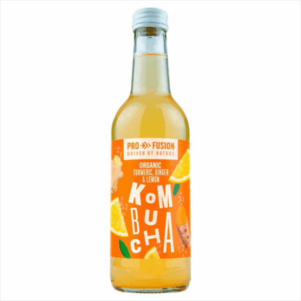 Profusion Organic Turmeric Lemon And Ginger Kombucha