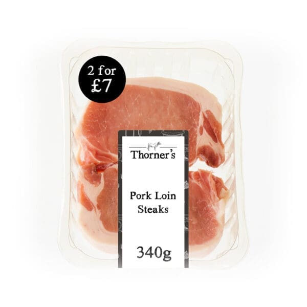 English Pork Loin Steaks 2 for £7