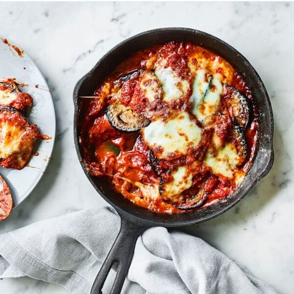 Aubergine Parmigiana Serves 1