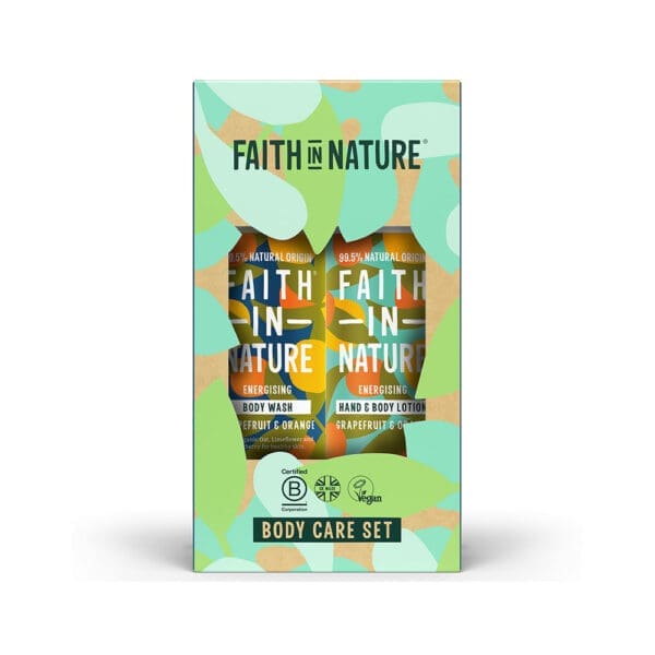 Faith in Nature Body Wash and Lotion Gift Set