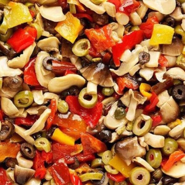Antipasto Marinated in Sunflower Oil