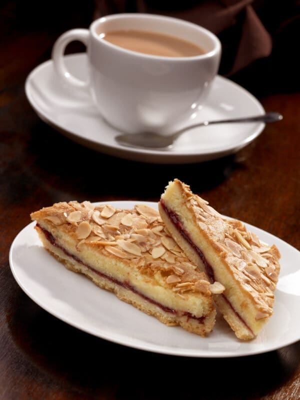 Handmade Cake Black Cherry And Almond Slice