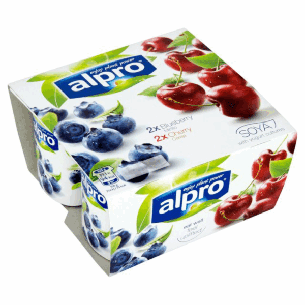 Alpro Soya Yofu Red Fruit Mix Blueberry and Cherry
