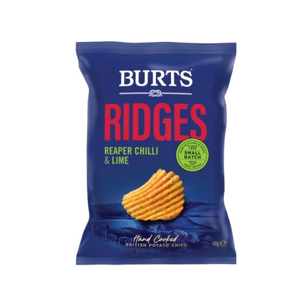 Burts Ridges Reaper Chilli and Lime Crisps