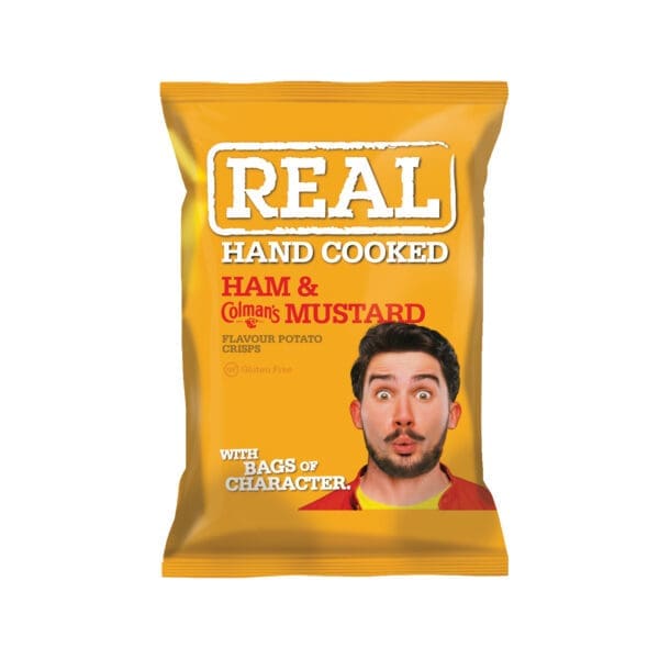 Real Crisps Ham & English Mustard