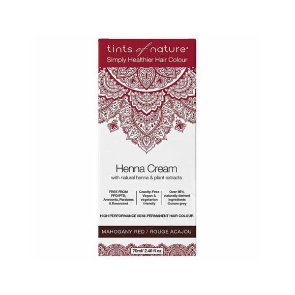 *CLR*Tints of Nature Mahogany Red Henna Cream Hair Dye