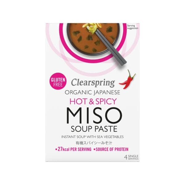 Clearspring Hot Spicy Instant Miso Soup Paste Sea Vegetables