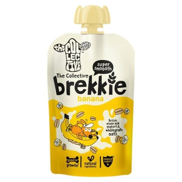 Collective Dairy Brekkie Banana & Oat Kids Yogurt Pouch