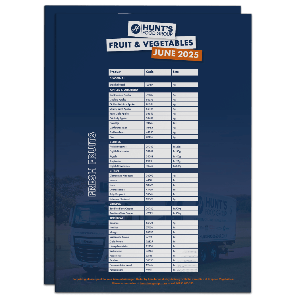 Fruit and Veg List June 2025