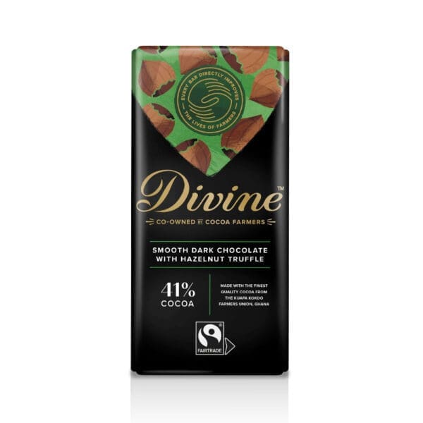 Divine Dark Chocolate with Hazelnut Truffle