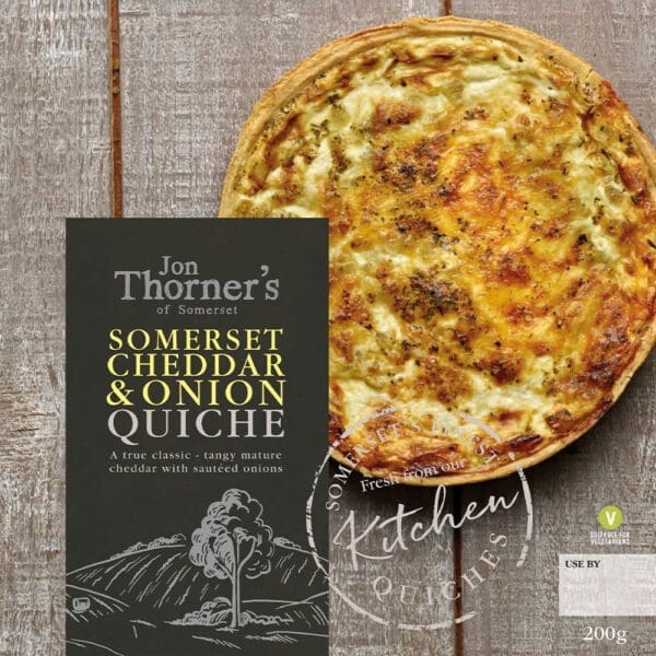 Thorner's Cheddar and Onion Quiche Small