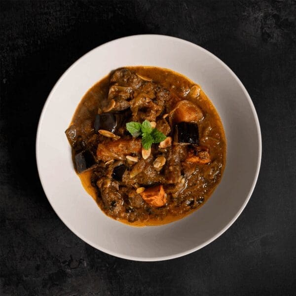Spicy Lamb, Aubergine & Apricot Tagine Serves 1