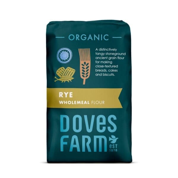Doves Organic Rye Flour 100% Stoneground