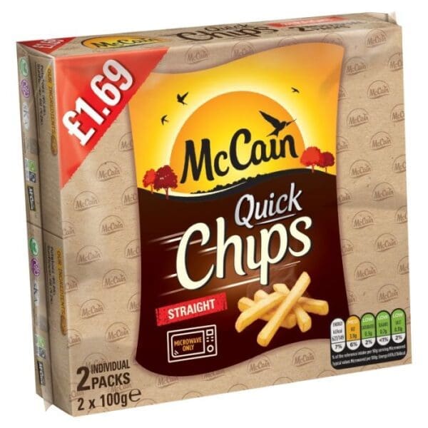McCain Quick Chips Price Marked £1.69