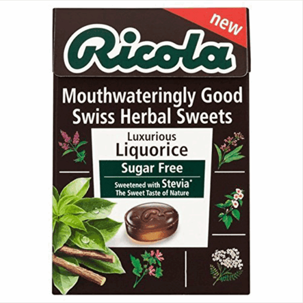 Ricola Liquorice Sugar Free with Stevia