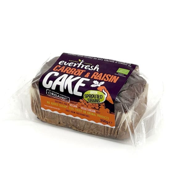 Everfresh Organic Sprouted Carrot Raisin Cake