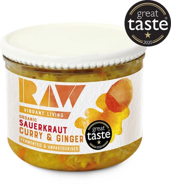 Organic Raw Golden Glow Kraut Curry & Ginger