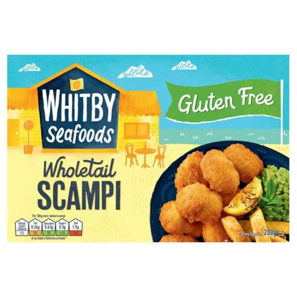 Whitby Gluten Free Breaded Wholetail Scampi