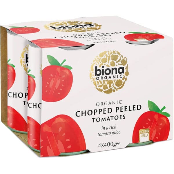 Biona Organic Chopped Tomatoes 4 Pack
