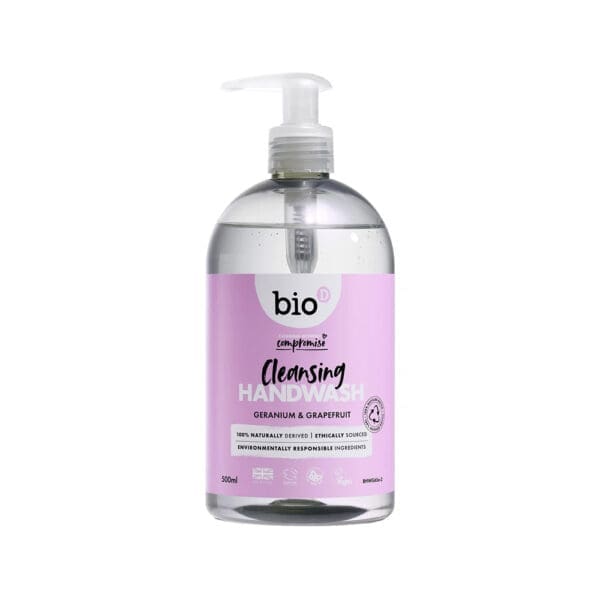 Bio D Hand Wash Geranium and Grapefruit