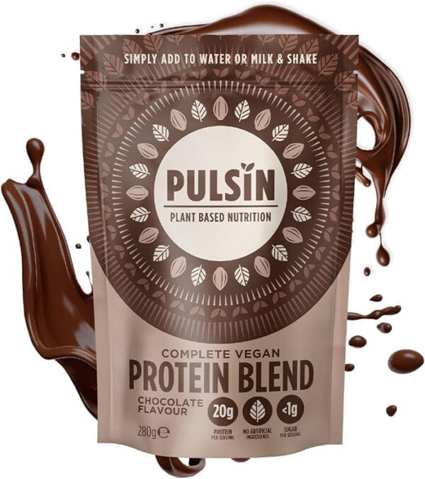 Pulsin Peanut Choc Protein Booster now Vegan