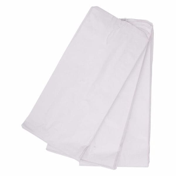 White Sulphite Baguette Bag 7x11x15