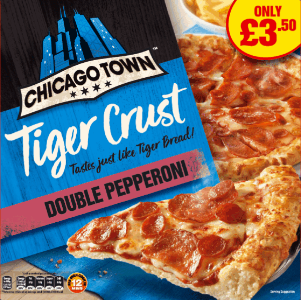 Chicago Town Tiger Crust Pepperoni Price Marked £3.50