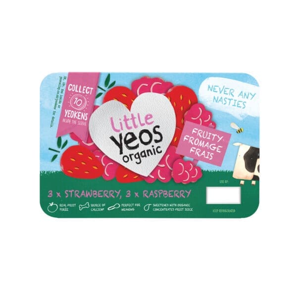 Yeo Valley Organic Little Yeos Strawberry & Raspberry