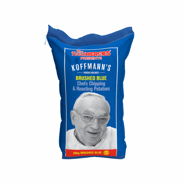 Koffmann’s Brushed Blue 60mm Chipping & Roasting Potatoes