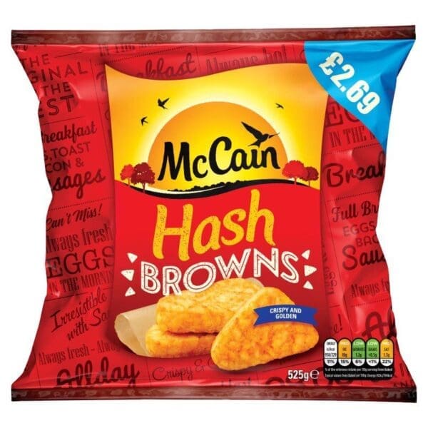 McCain Hash Browns Price Marked £2.69
